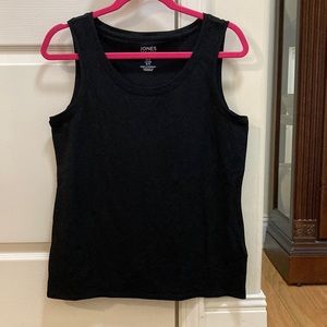 Jones New York black tank top size M